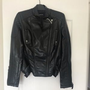 Moto leather jacket